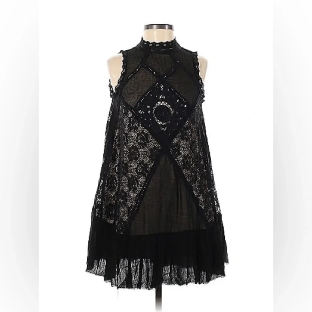 Free People Casual Lace Dress M with tags e103-5 - Picture 1 of 8